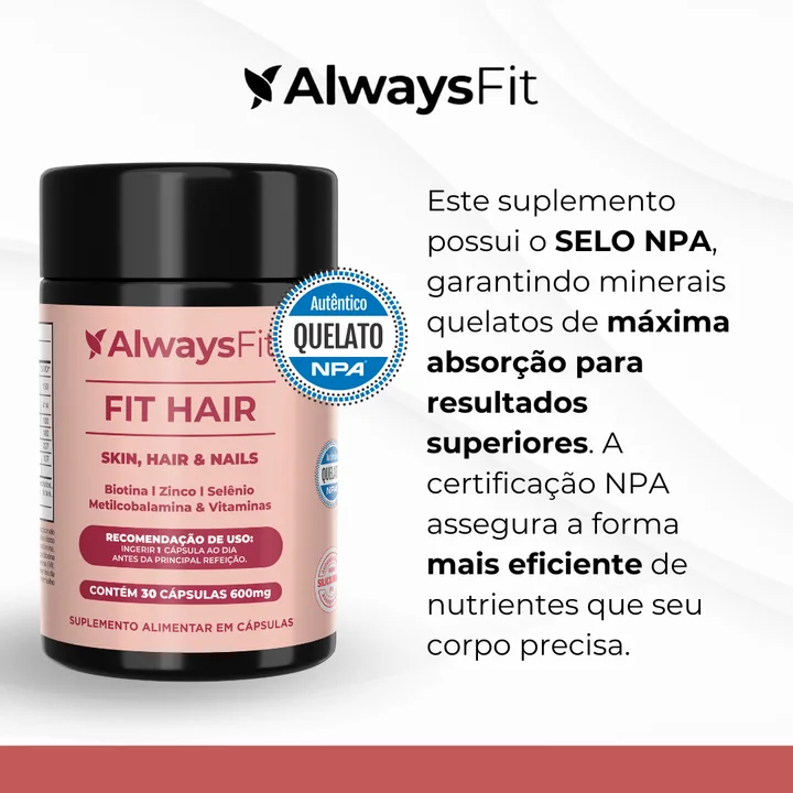 Selo de fórmula original do FitHair